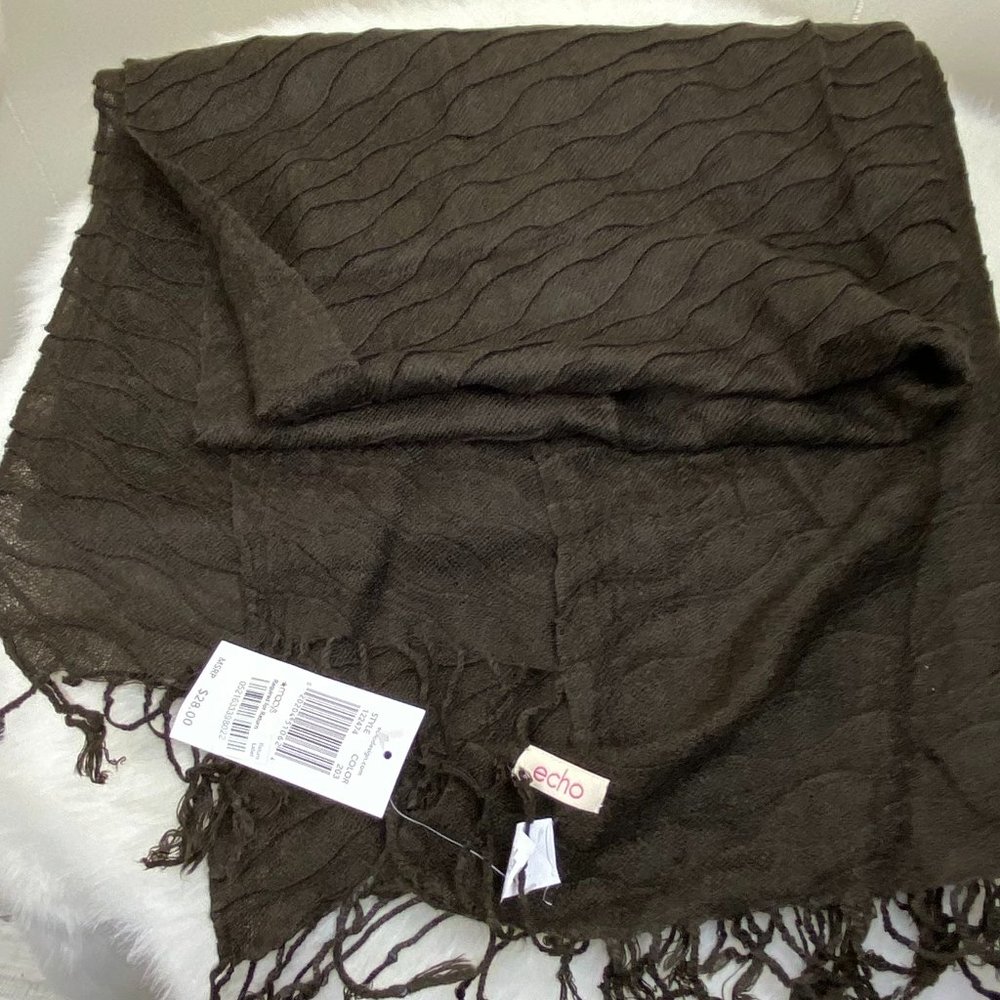 NWT Echodesign Brown Scarf $28